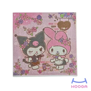 تابلو نقاشی الماسی 20×20 طرح کرومی و ملودی