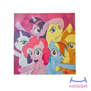 تابلو نقاشی الماسی 30×30 طرح پونی