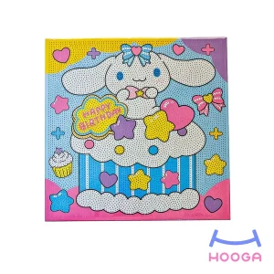 تابلو نقاشی الماسی 30×30 طرح سینمارول و کیک تولد