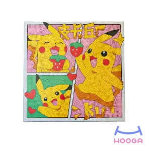 تابلو نقاشی الماسی 30×30 طرح پوکمون