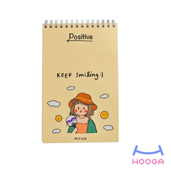 دفترچه یادداشت جلد سخت سری positive طرح 4