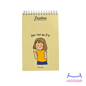 دفترچه یادداشت جلد سخت سری positive طرح 7